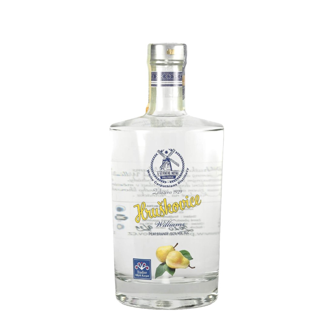 Hruškovice 'Williams' 50% PALÍRNA KUŽELOV 500 ml