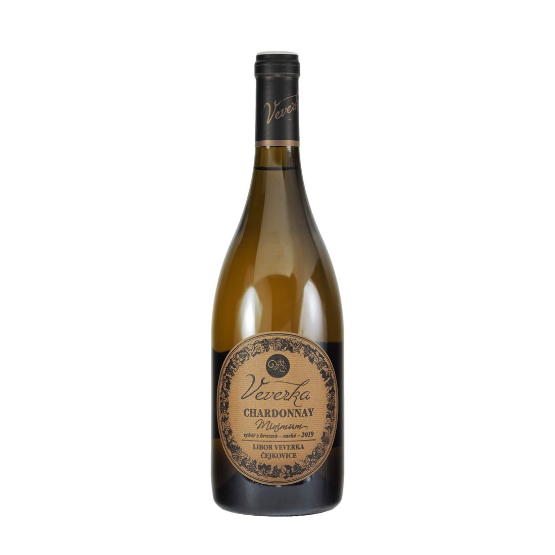 Chardonnay NOVOSÁDY "Minimum" 2019 výběr z hroznů LIBOR VEVERKA suché š. 13/2019