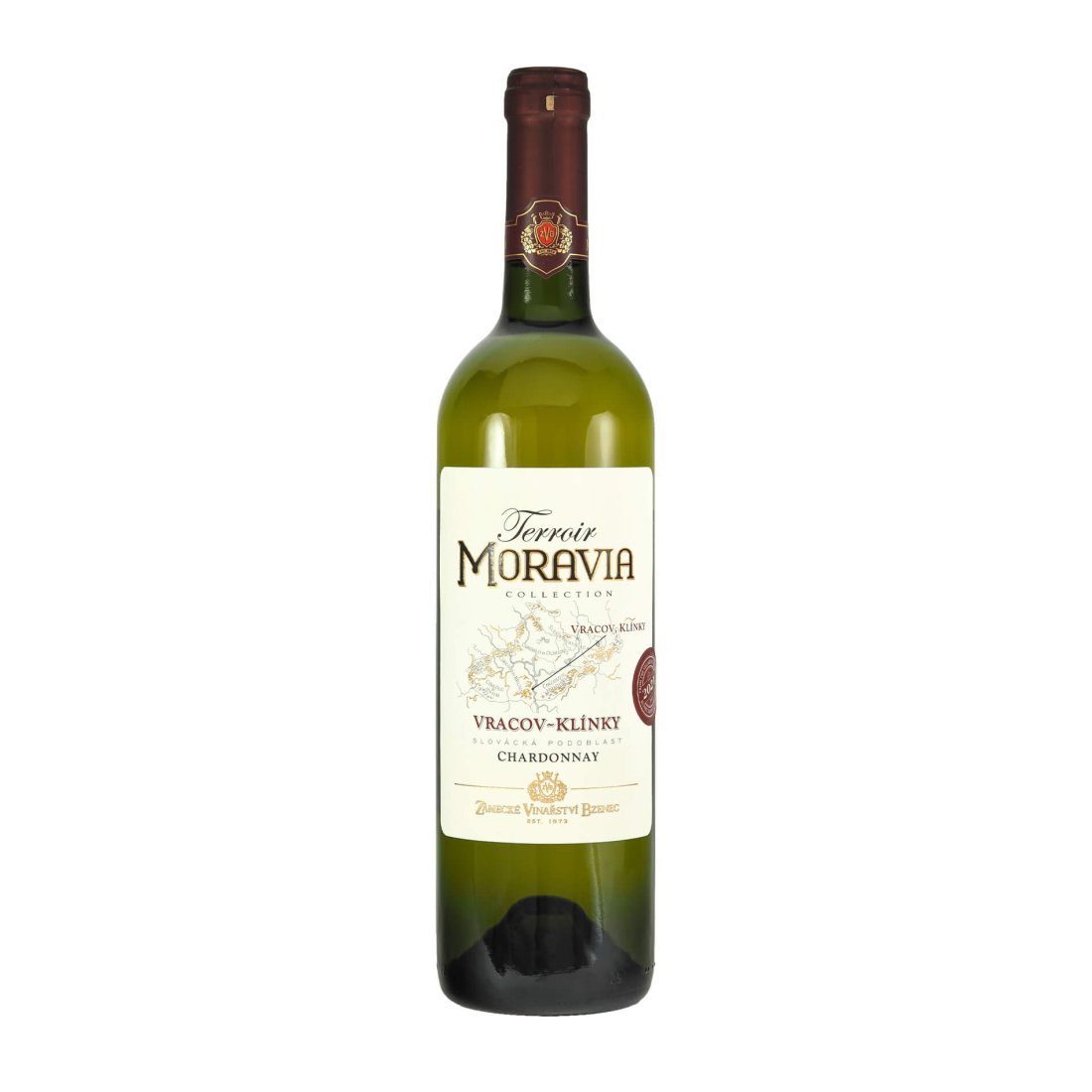 Chardonnay KLÍNKY 2021 "Terroir Moravia" výběr z hroznů ZÁMECKÉ VINAŘSTVÍ BZENEC suché š. 1573