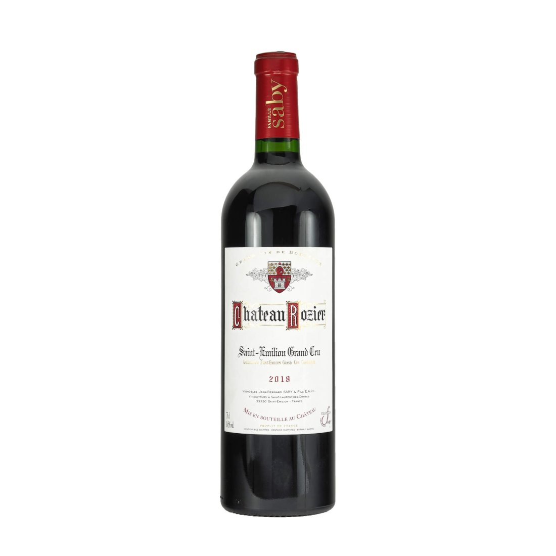 CHÂTEAU ROZIER Saint-Émilion Grand Cru AOC 2021 FAMILLE SABY