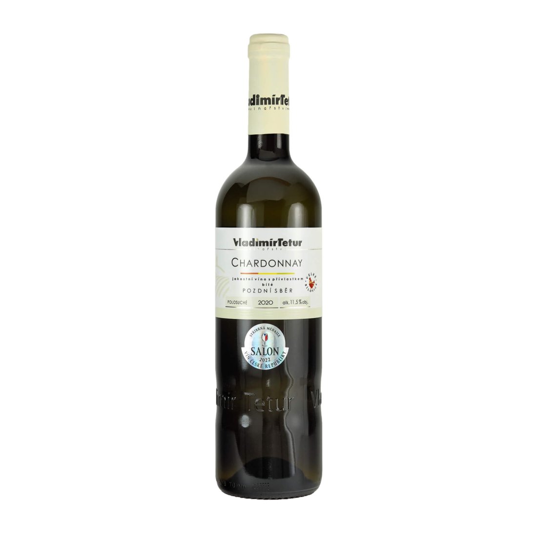 Chardonnay 2020 pozdní sběr TETUR polosuché š. 012