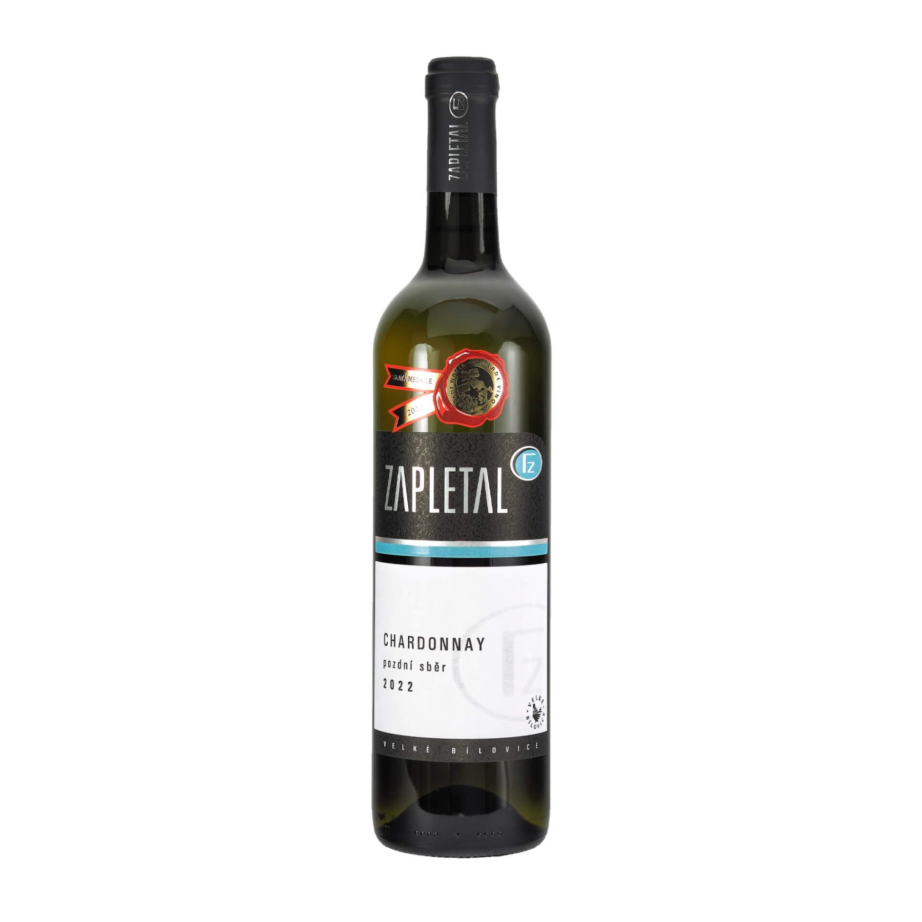 Chardonnay 2022 pozdní sběr ZAPLETAL "Pod Belegrady" suché š. 2212