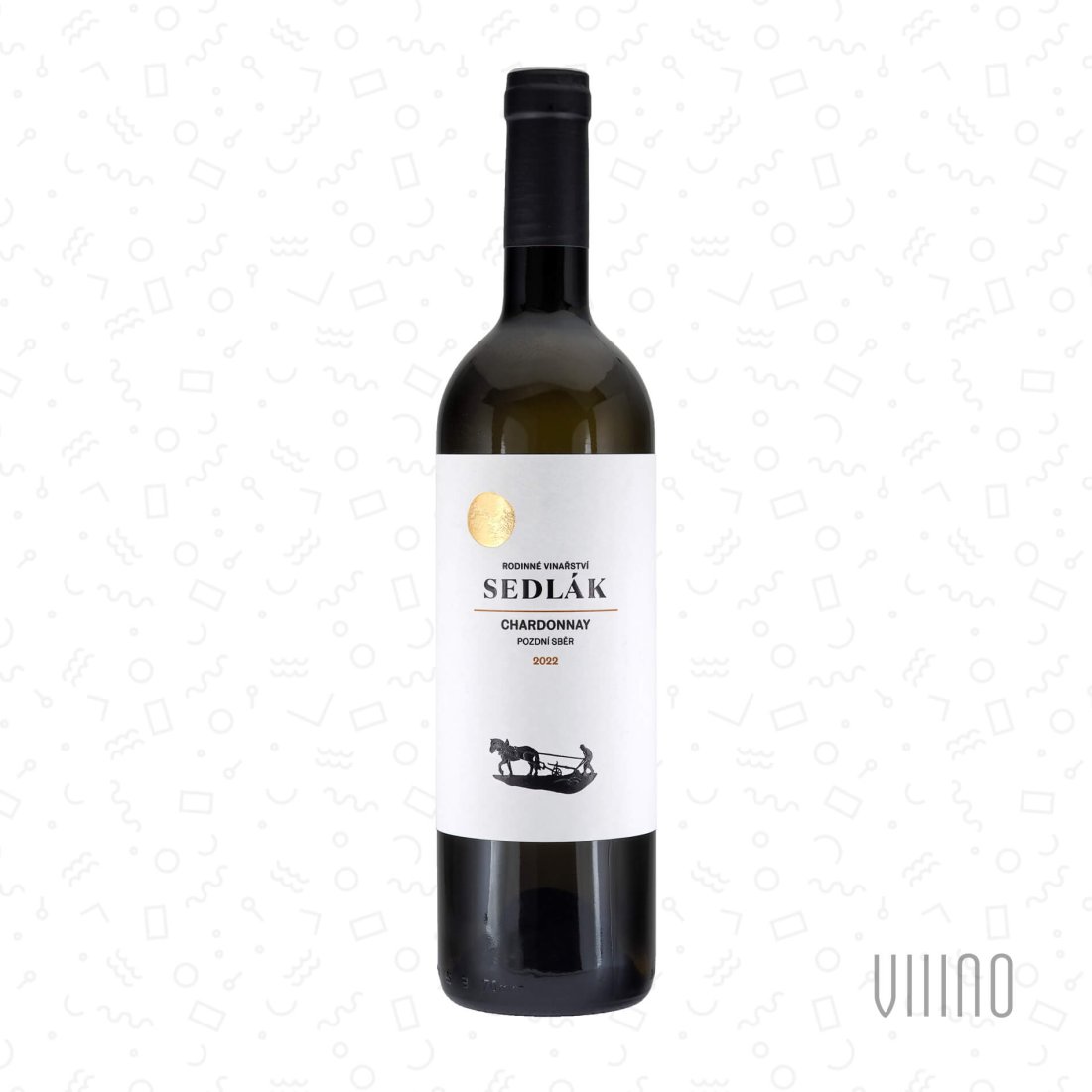 Chardonnay 2022 pozdní sběr SEDLÁK "Dlouhá hora" suché š. 107/22