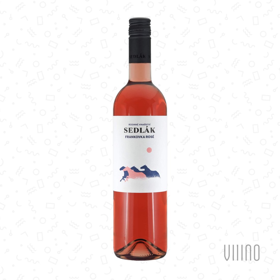 Frankovka Rosé 2023 moravské zemské víno SEDLÁK polosuché š. 4/23