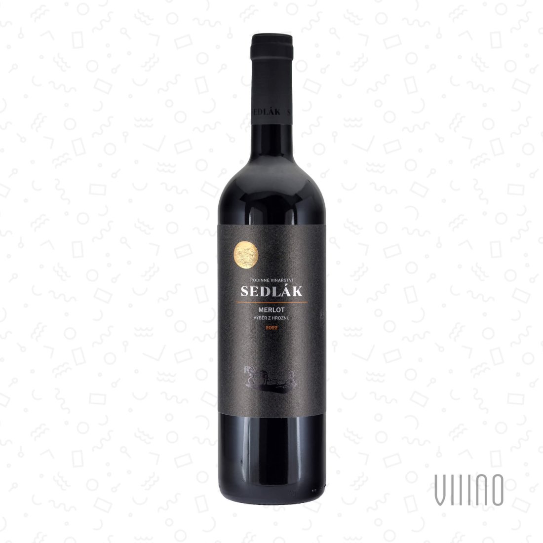 Merlot 2022 výběr z hroznů SEDLÁK "Přední hora" suché š. 123/22
