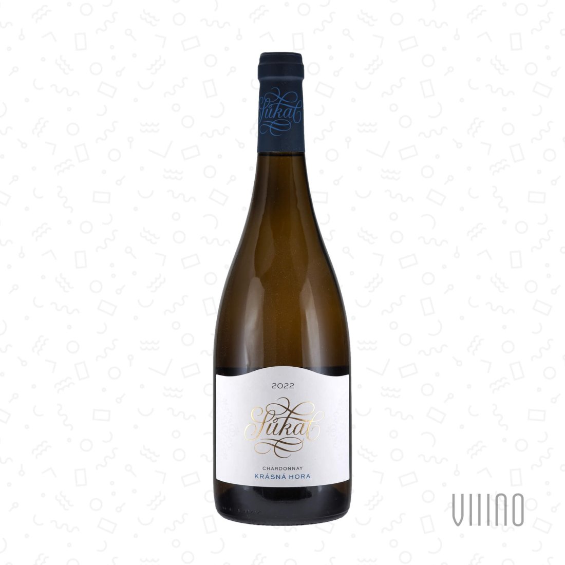 Chardonnay KRÁSNÁ HORA 2022 pozdní sběr SŮKAL suché š. 14
