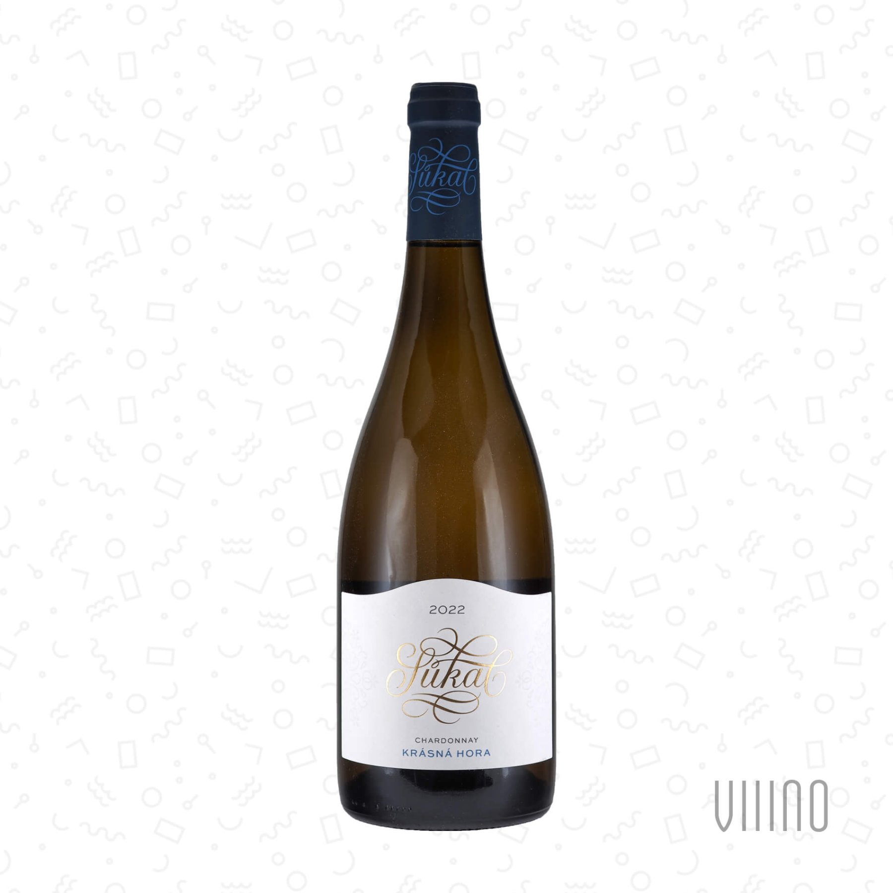 Chardonnay KRÁSNÁ HORA 2022 pozdní sběr SŮKAL suché š. 14