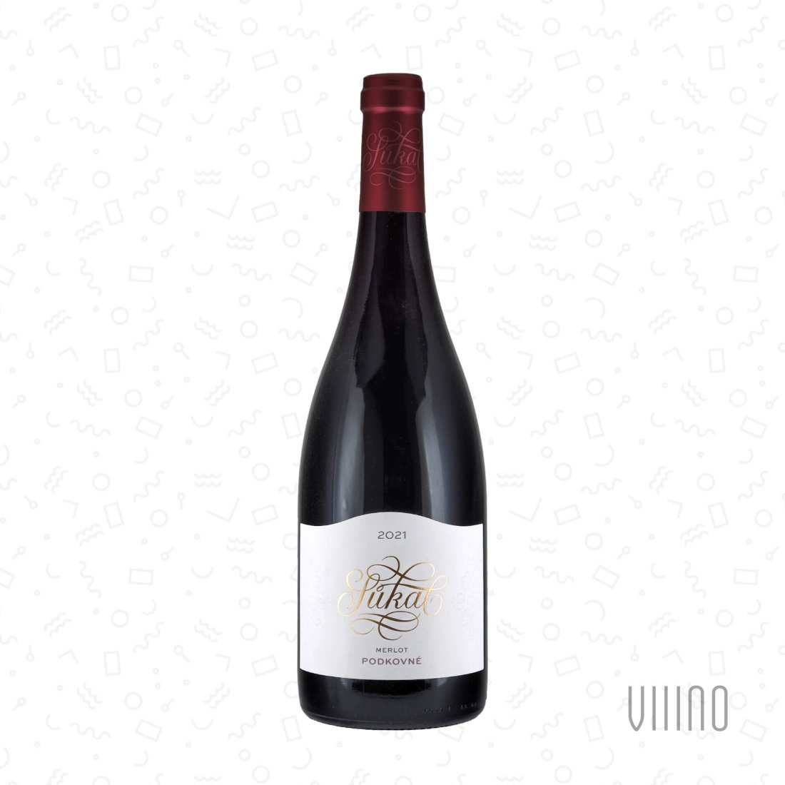 Merlot PODKOVNÉ 2021 pozdní sběr SŮKAL suché š. 19