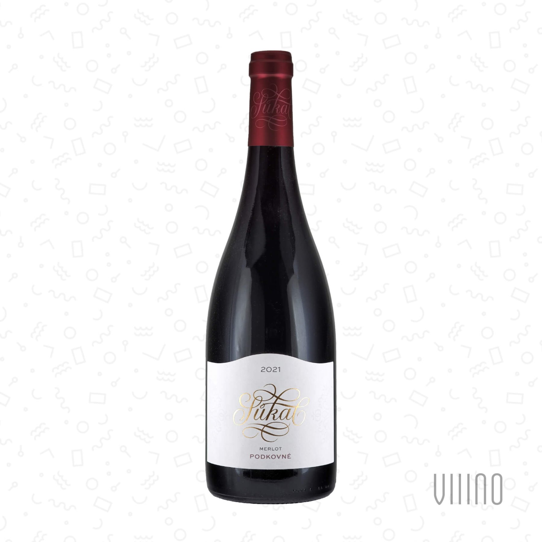 Merlot PODKOVNÉ 2021 pozdní sběr SŮKAL suché š. 19