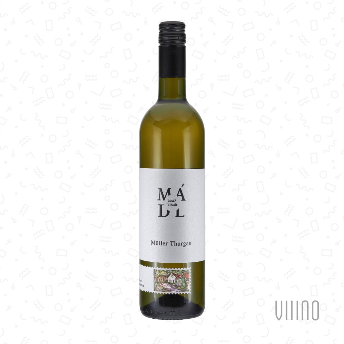 Müller Thurgau 2022 "Classic" moravské zemské víno MÁDL suché š. 2258