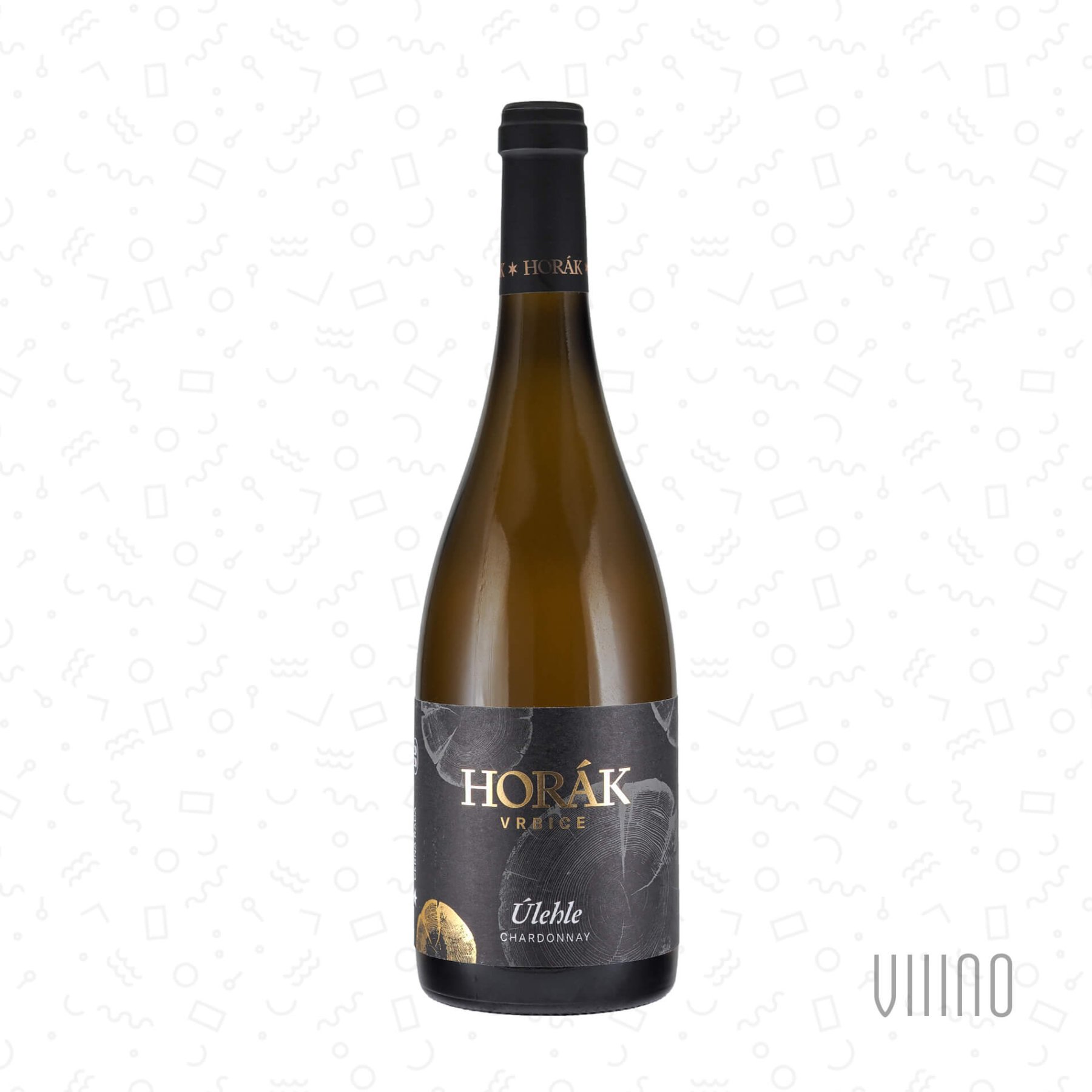 Chardonnay ÚLEHLE 2020 "Černá řada" pozdní sběr HORÁK suché š. 4/20