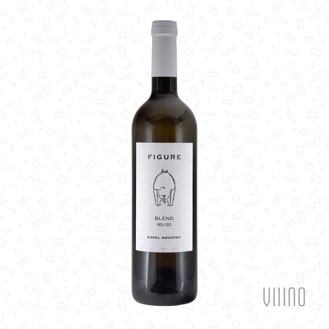 Blend 80/20 2021 moravské zemské víno KAREL NOVOTNÝ Figure "Kopce, U Božích muk" suché š. CU-2021