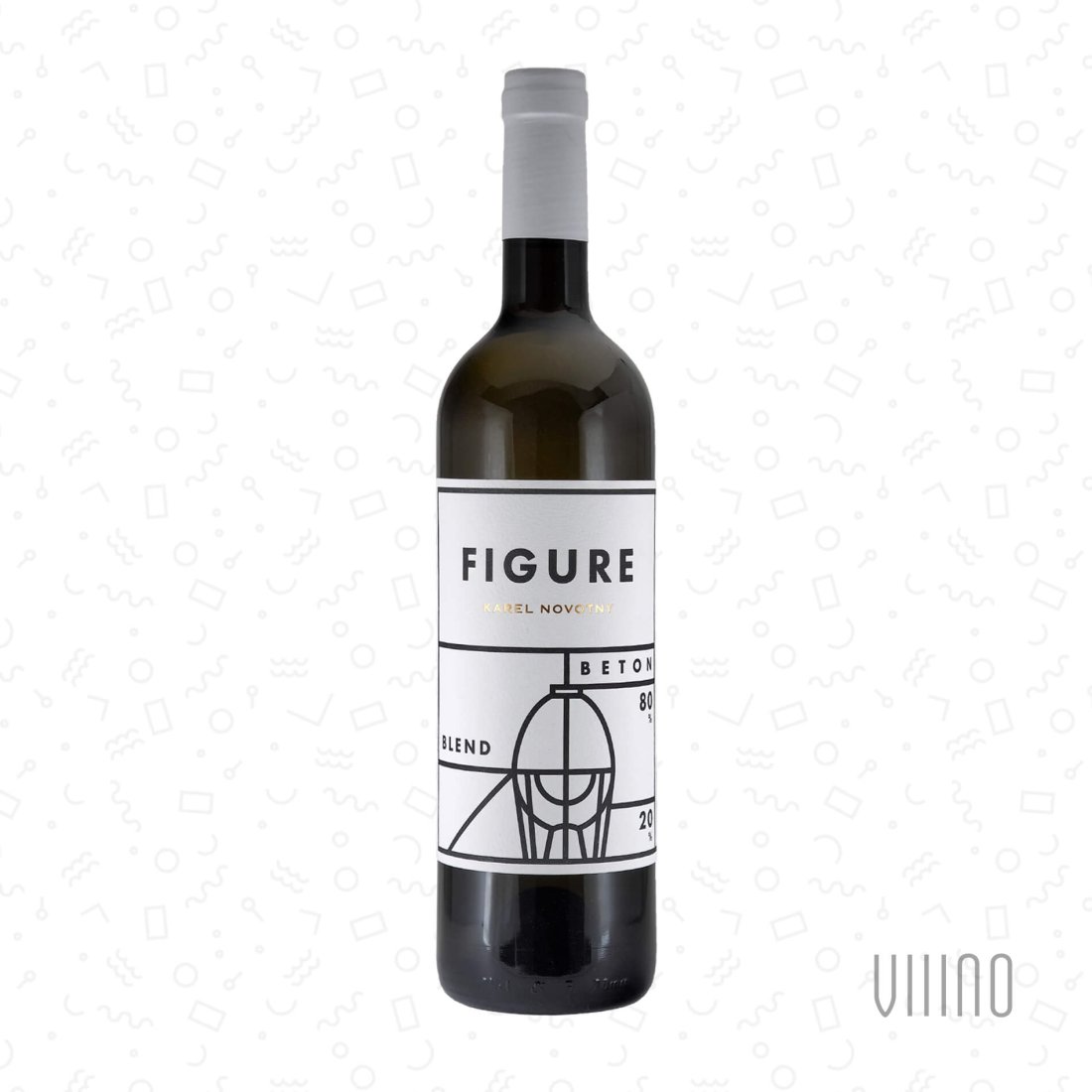 Blend 80/20 2022 moravské zemské víno KAREL NOVOTNÝ Figure "Kopce" suché š. BL-2022
