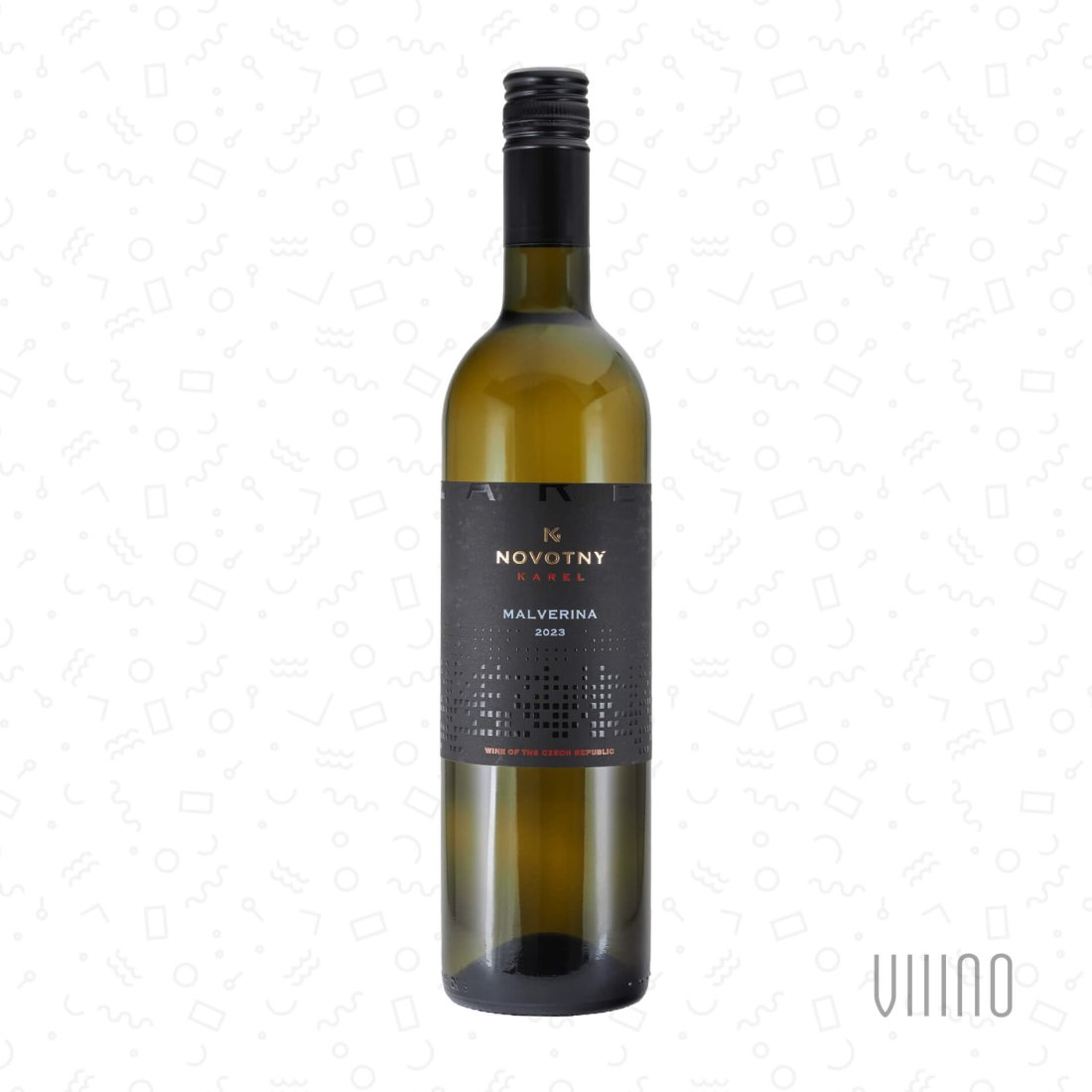 Malverina 2023 moravské zemské víno KAREL NOVOTNÝ "Kopce" polosladké š. MAL-23