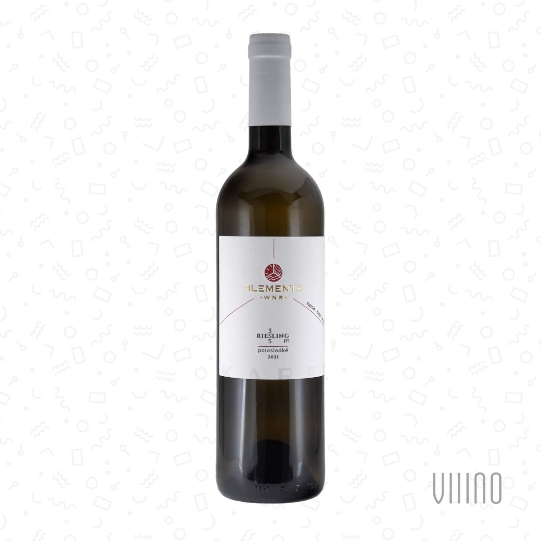 Riesling Gm 355 DUBIČÁKY 2021 moravské zemské víno KAREL NOVOTNÝ Elements polosladké š. RR-2021