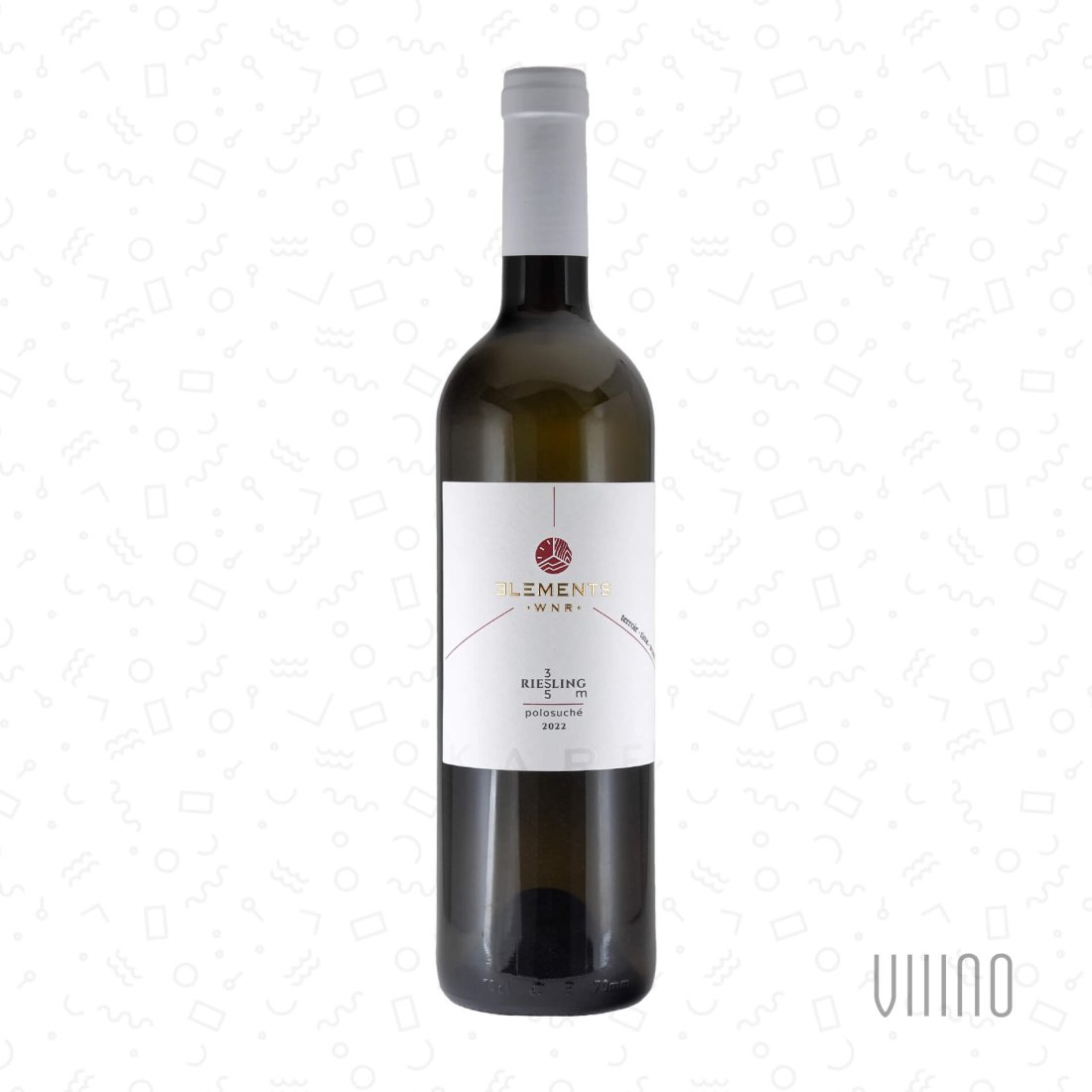 Riesling Gm 355 DUBIČÁKY 2022 moravské zemské víno KAREL NOVOTNÝ Elements polosuché š. RR-2022