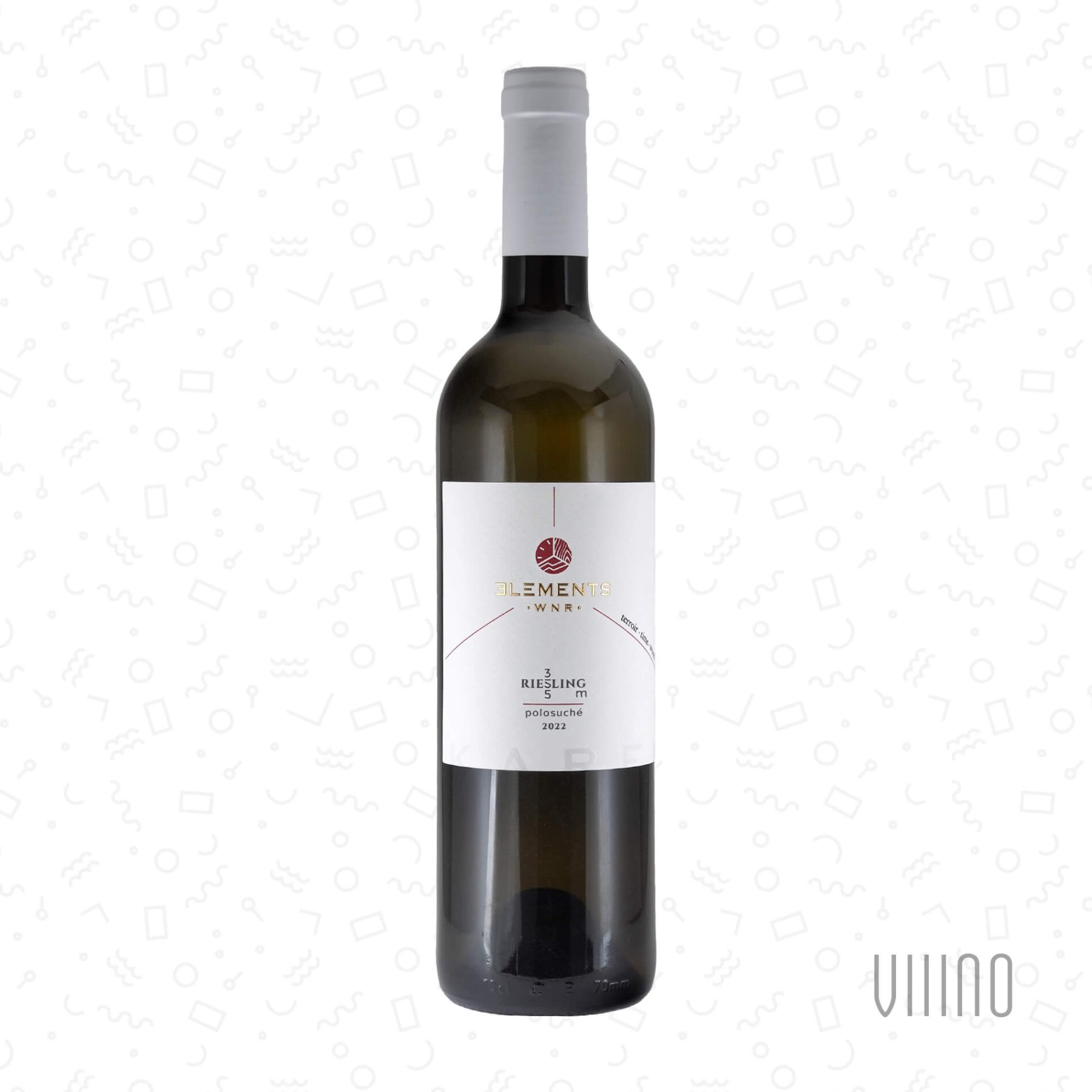 Riesling Gm 355 DUBIČÁKY 2022 moravské zemské víno KAREL NOVOTNÝ Elements polosuché š. RR-2022