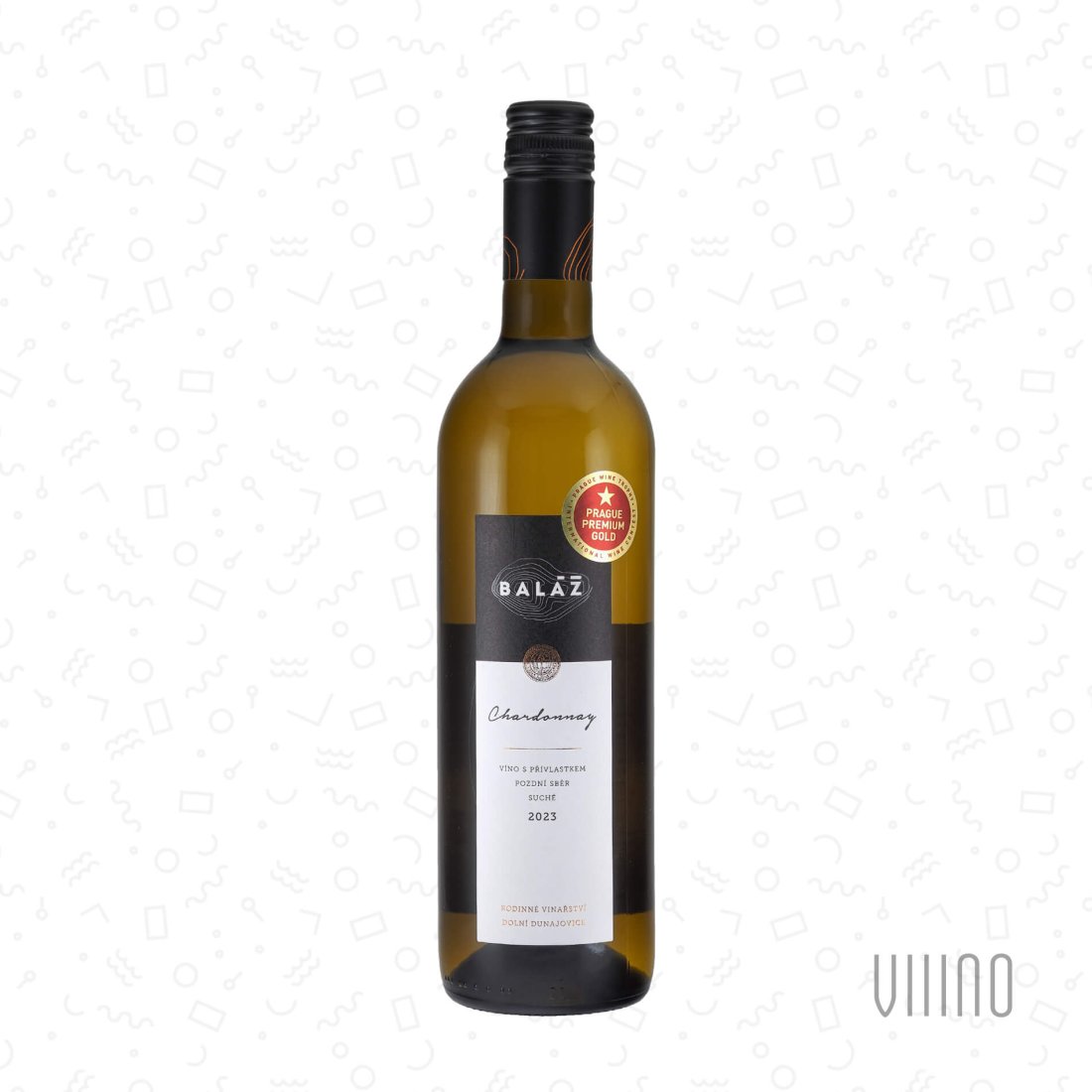 Chardonnay 2023 pozdní sběr BALÁŽ "Mlýnská" suché š. 16-23