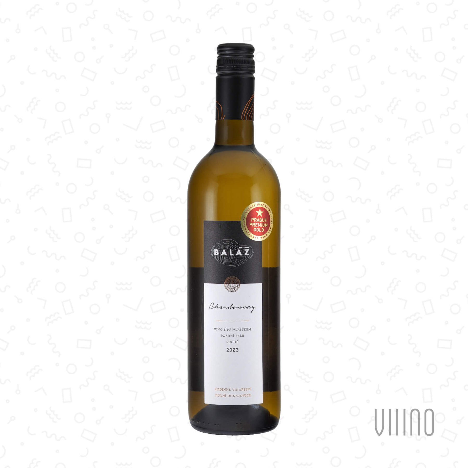 Chardonnay 2023 pozdní sběr BALÁŽ "Mlýnská" suché š. 16-23