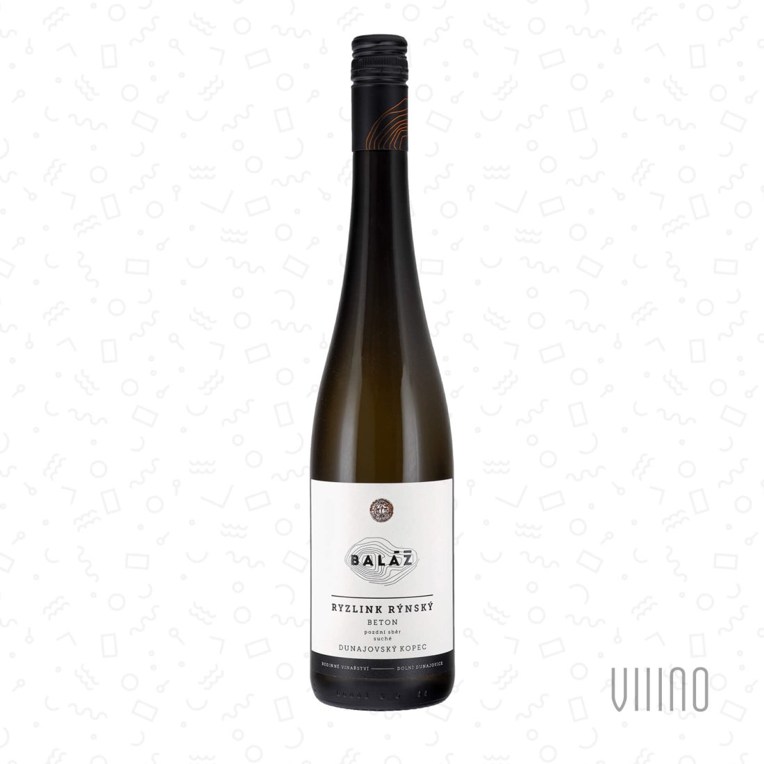 Ryzlink rýnský DUNAJOVSKÝ KOPEC beton 2023 pozdní sběr BALÁŽ suché š. 31-23