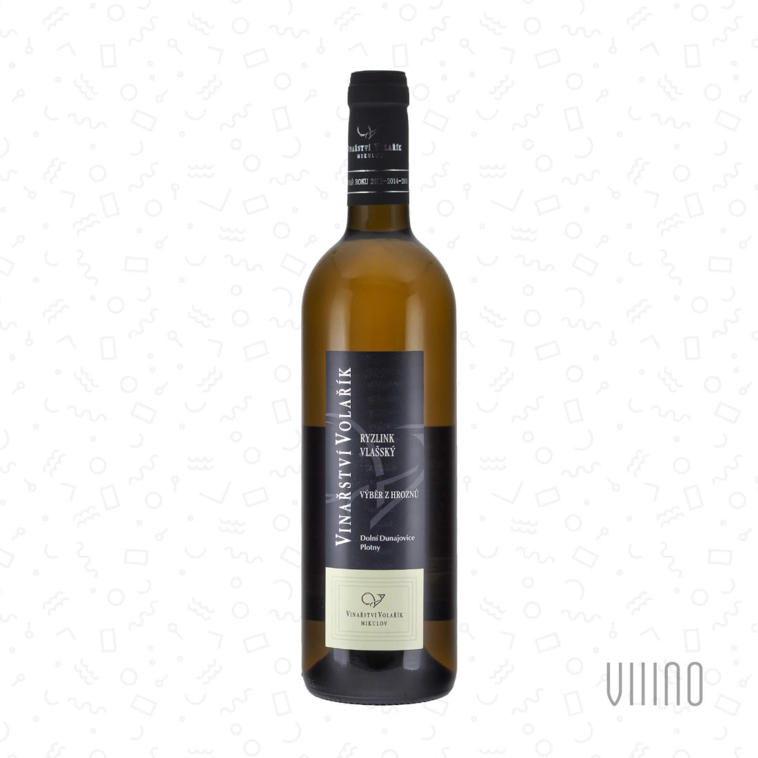 Ryzlink vlašský 2022 výběr z hroznů VOLAŘÍK "Plotny" suché š. 2221