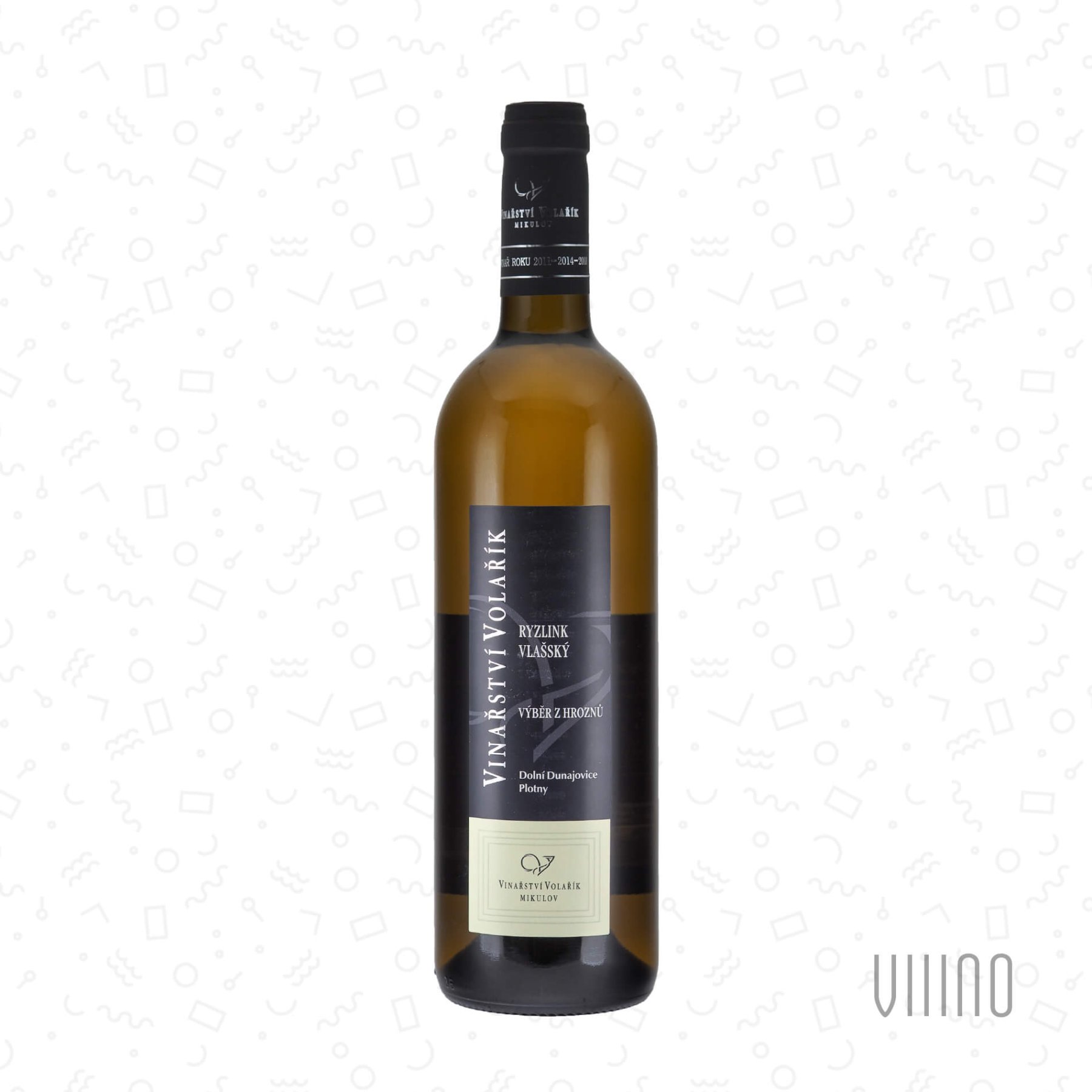 Ryzlink vlašský 2022 výběr z hroznů VOLAŘÍK "Plotny" suché š. 2221
