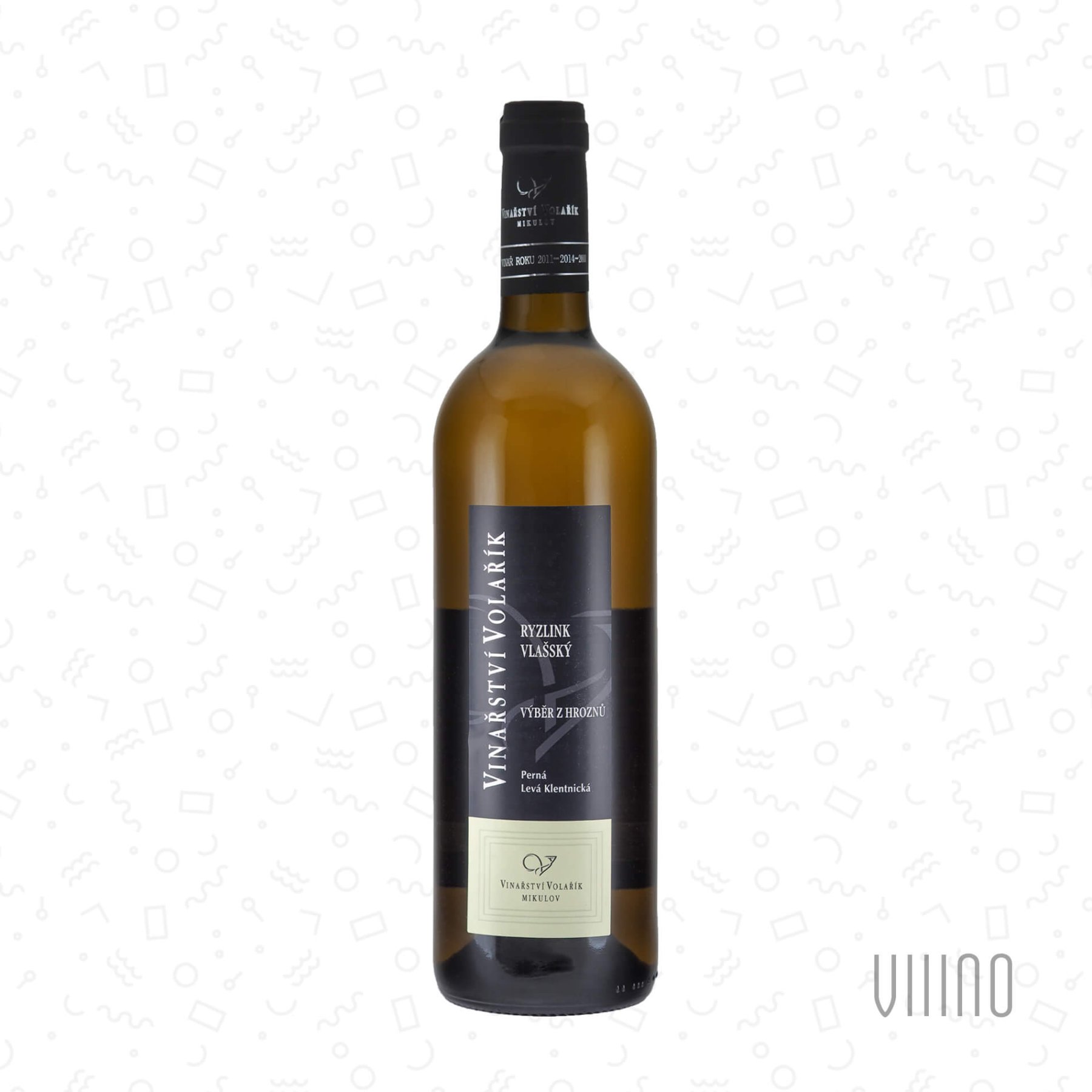 Ryzlink vlašský 2021 výběr z hroznů VOLAŘÍK "Levá Klentnická" suché š. 2128