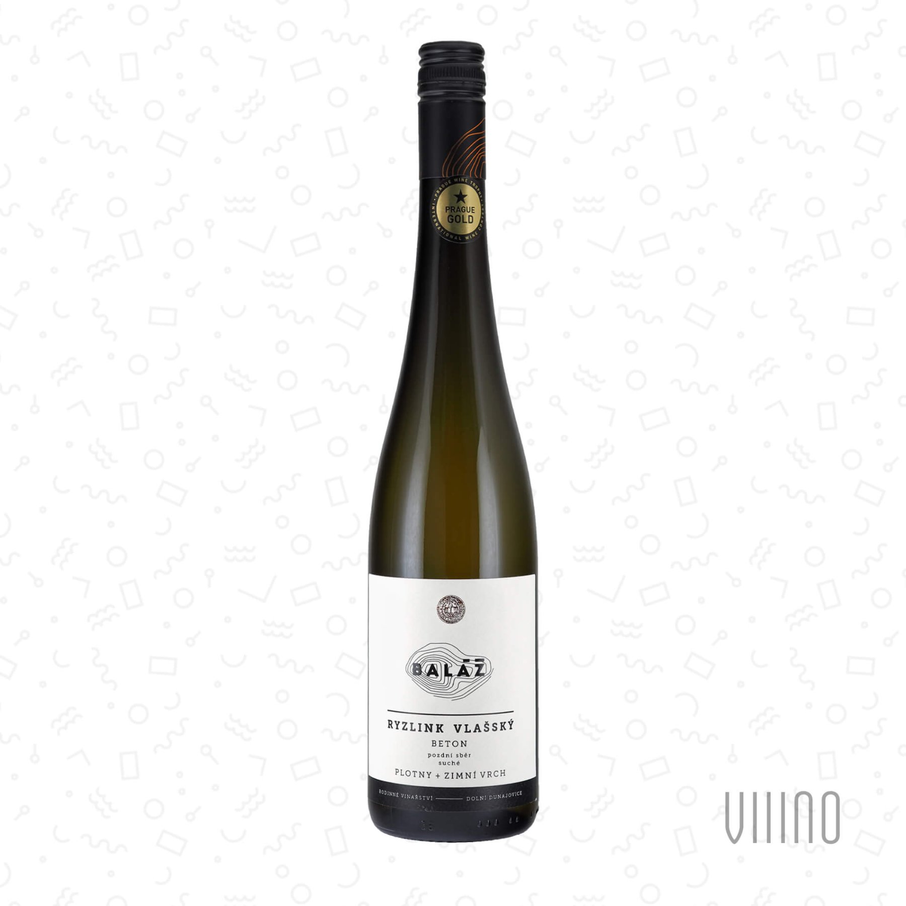 Ryzlink vlašský PLOTNY & ZIMNÍ VRCH beton 2022 pozdní sběr BALÁŽ suché š. 33-22