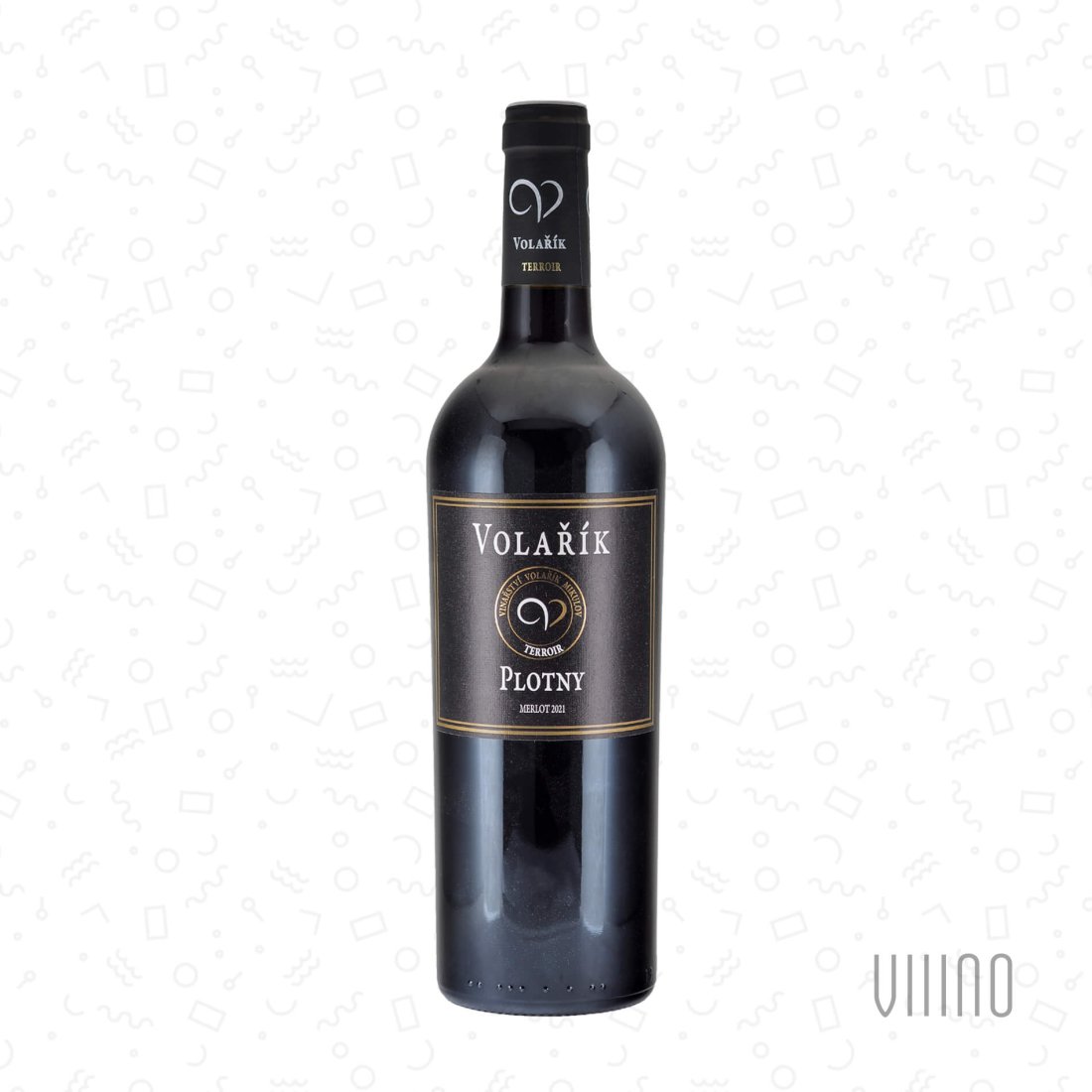 Merlot PLOTNY 2021 výběr z hroznů VOLAŘÍK Terroir suché š. 2111