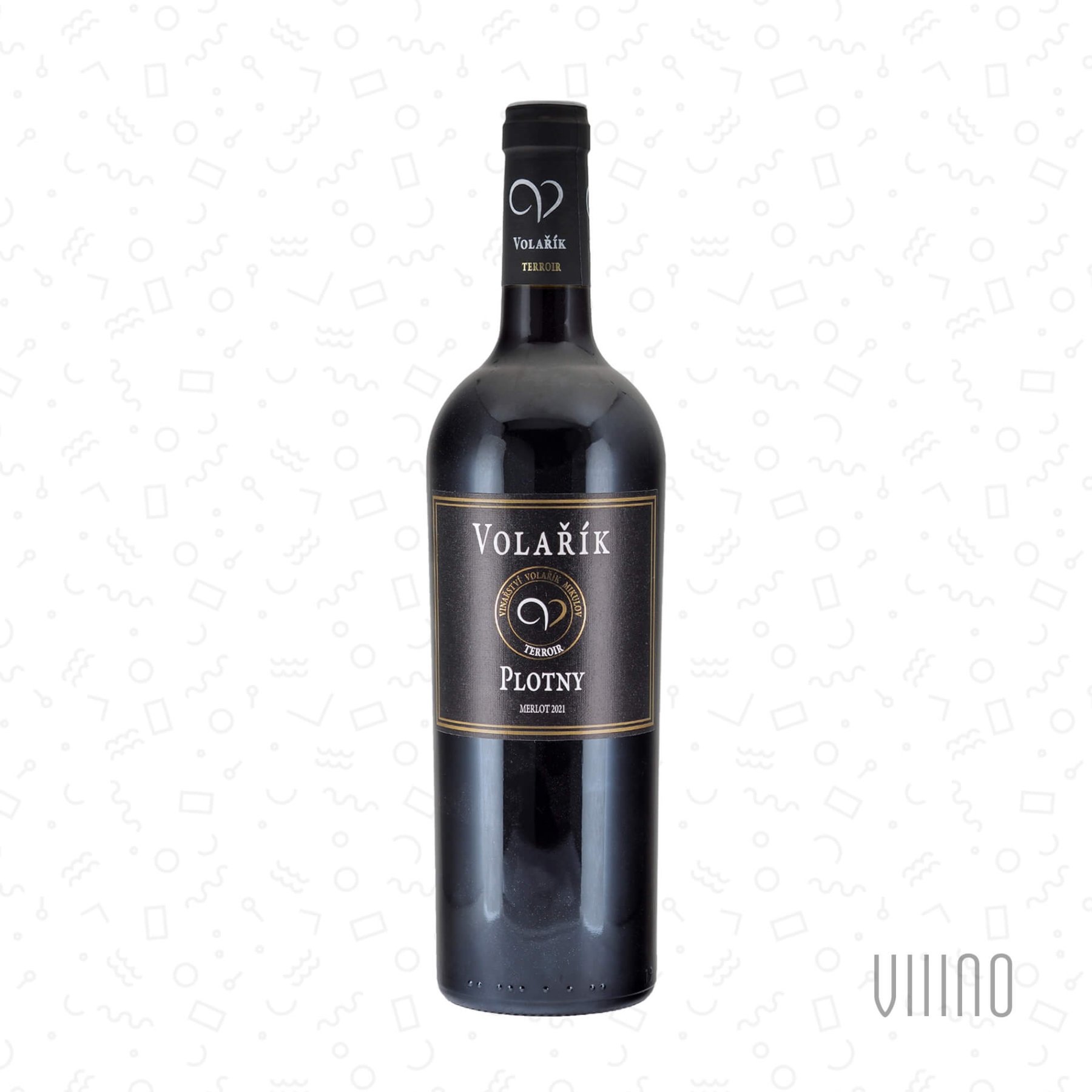 Merlot PLOTNY 2021 výběr z hroznů VOLAŘÍK Terroir suché š. 2111