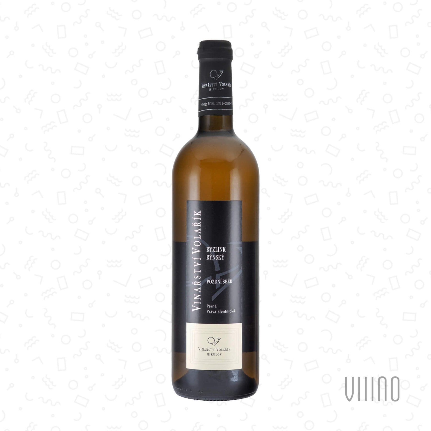 Ryzlink rýnský 2019 pozdní sběr VOLAŘÍK "Pravá Klentnická" suché š. 1935