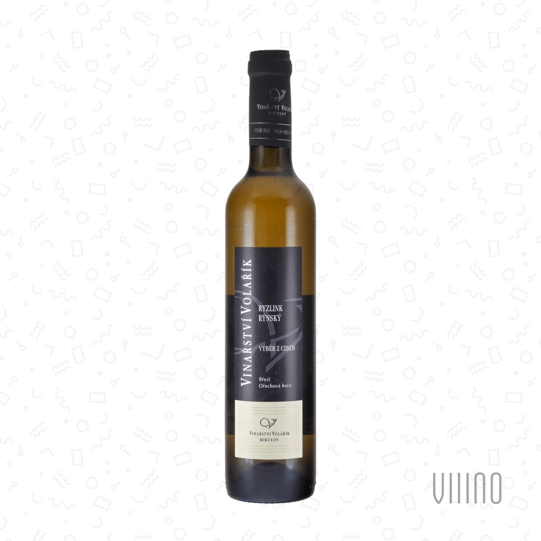 Ryzlink rýnský 2021 výběr z cibéb VOLAŘÍK "Ořechová hora" sladké š. 2122 0,5 L