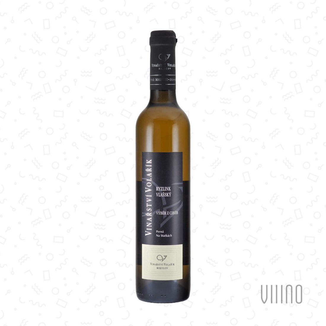Ryzlink vlašský 2021 výběr z cibéb VOLAŘÍK "Na statkách" sladké š. 2143 0,5 L