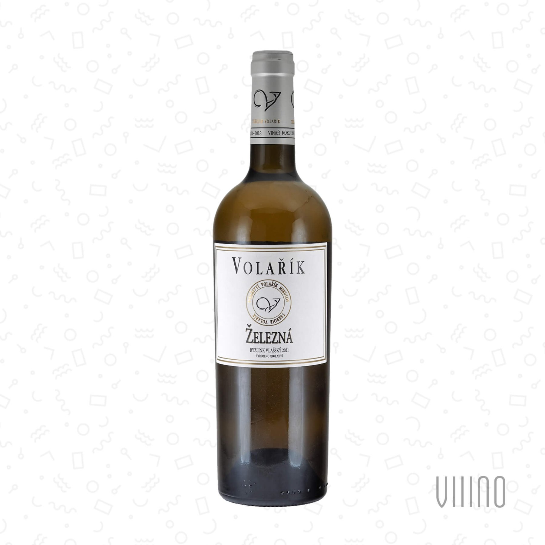 Ryzlink vlašský ŽELEZNÁ 2021 pozdní sběr VOLAŘÍK Terroir suché š. 2129