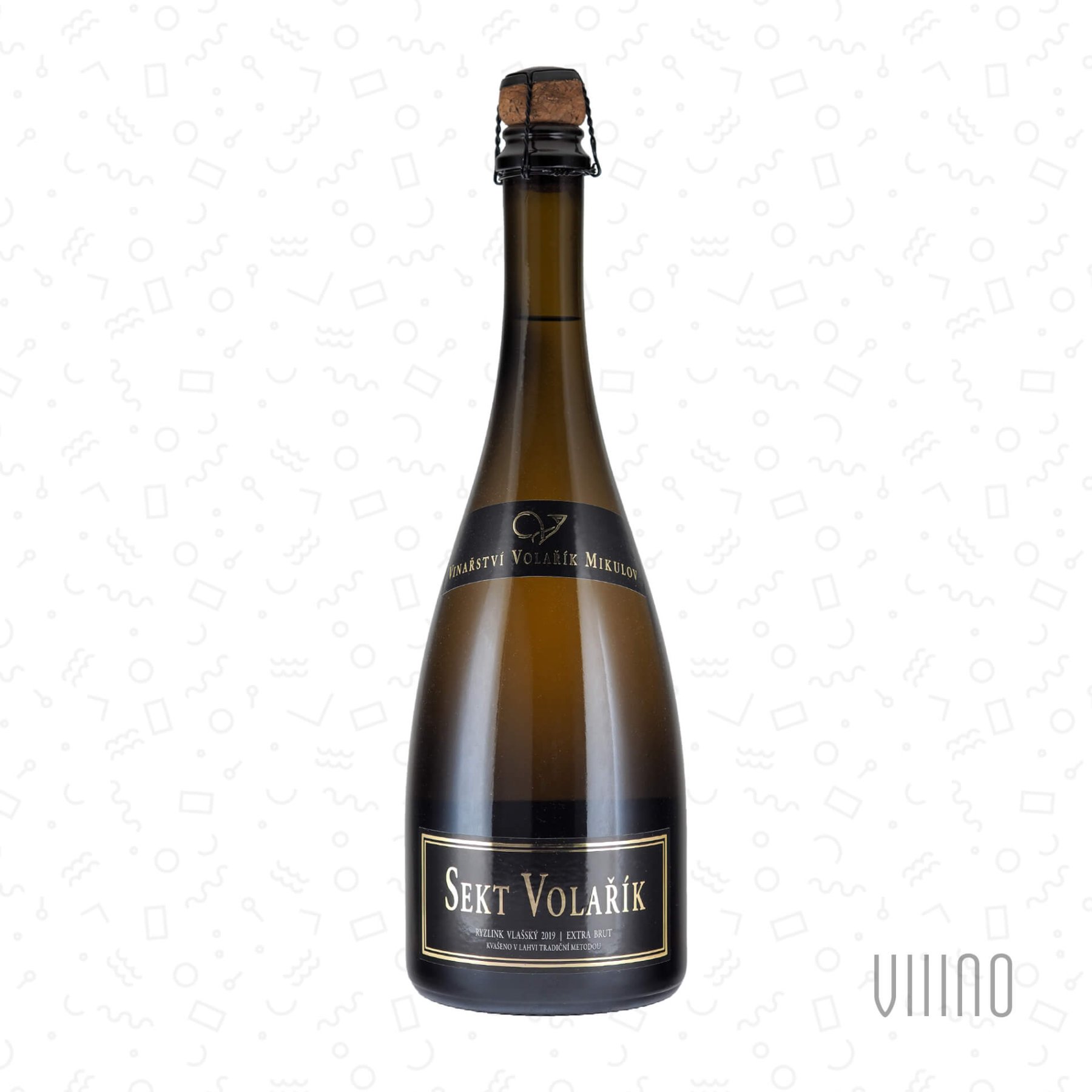Sekt Ryzlink vlašský 2019 Extra Brut VOLAŘÍK "Železná" š. 1923