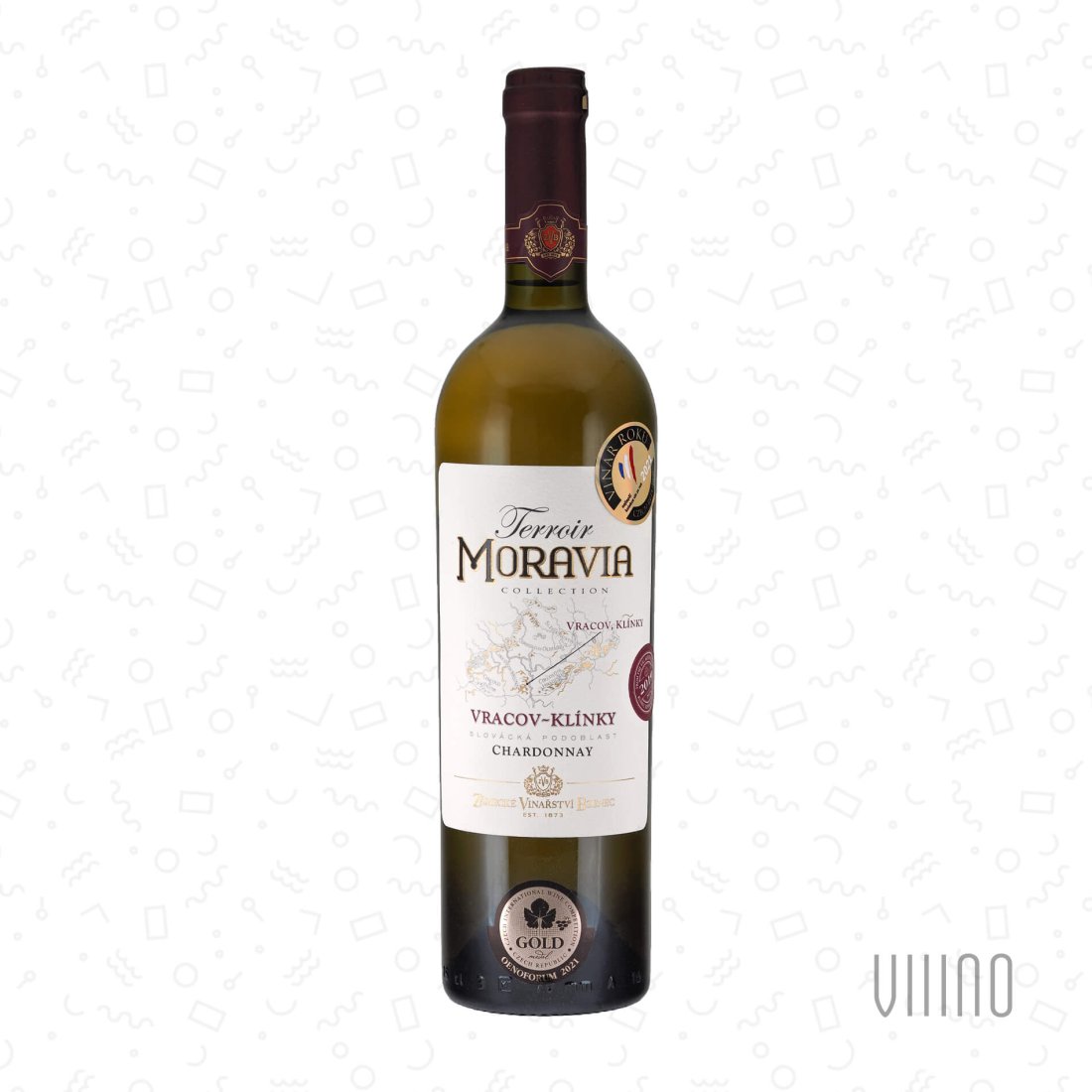 Chardonnay KLÍNKY 2019 "Terroir Moravia" výběr z hroznů ZÁMECKÉ VINAŘSTVÍ BZENEC suché š. 9406