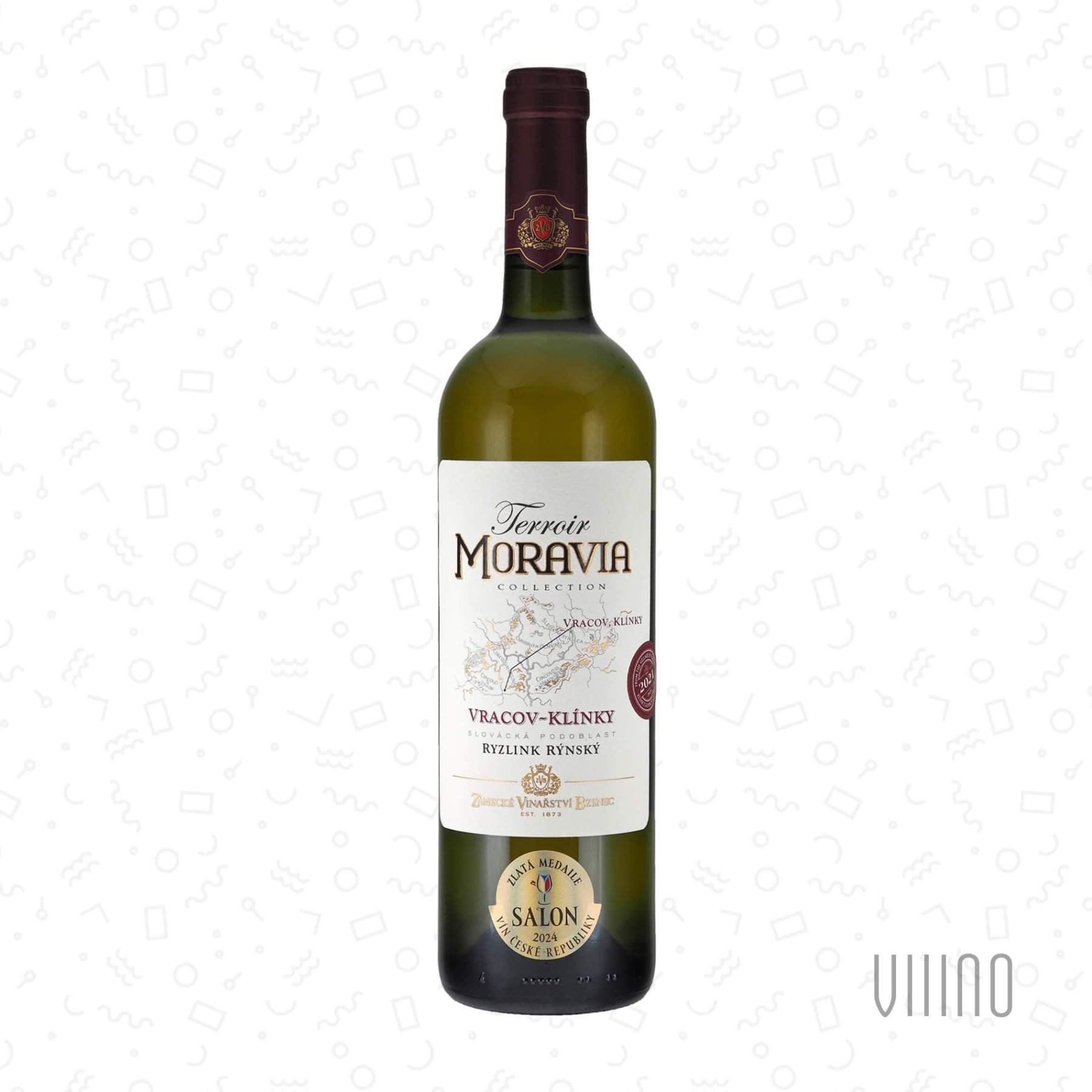 Ryzlink rýnský KLÍNKY 2021 "Terroir Moravia" pozdní sběr ZÁMECKÉ VINAŘSTVÍ BZENEC suché š. 1575