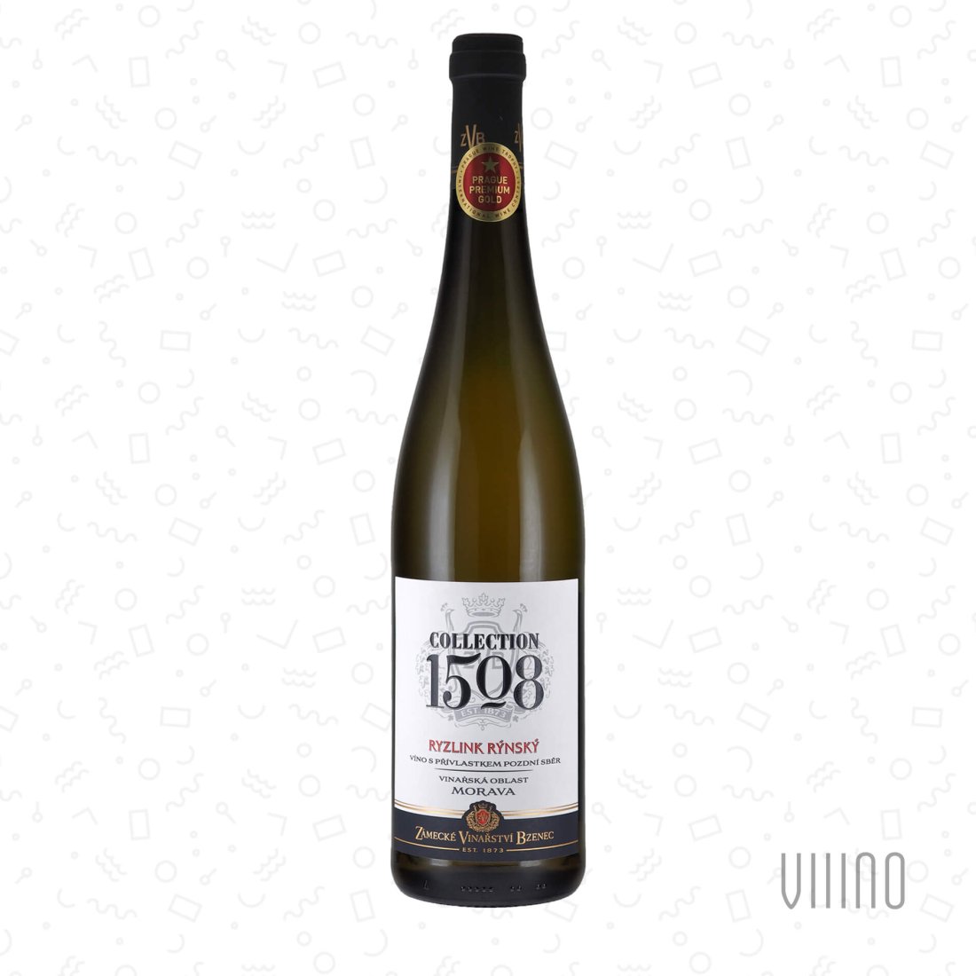 Ryzlink rýnský 2022 "Collection 1508" pozdní sběr ZÁMECKÉ VINAŘSTVÍ BZENEC "Díly za vinohrady" suché š. 2945