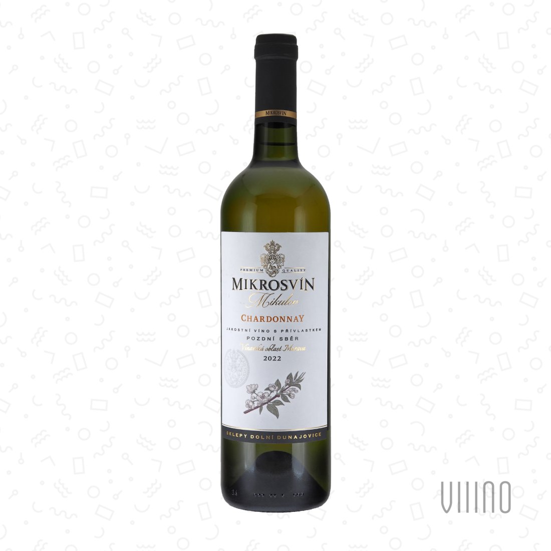 Chardonnay 2022 "Flower line" pozdní sběr MIKROSVÍN "Daniel" suché š. 213