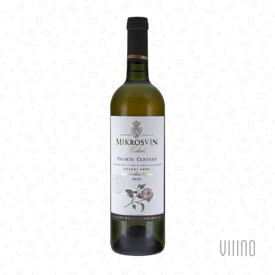 Tramín červený 2022 "Flower line" pozdní sběr MIKROSVÍN polosladké š. 209
