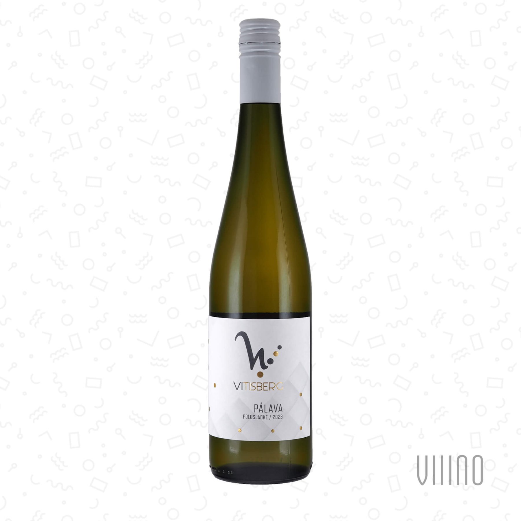 Pálava 2023 výběr z hroznů VITISBERG "Nové hory" polosladké š. 2318