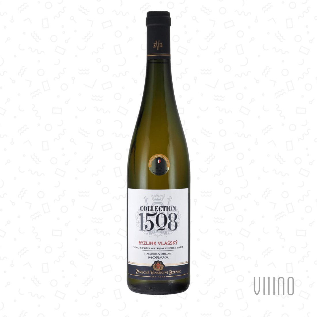 Ryzlink vlašský 2023 "Collection 1508" pozdní sběr ZÁMECKÉ VINAŘSTVÍ BZENEC "Díly za vinohrady" suché š. 3062