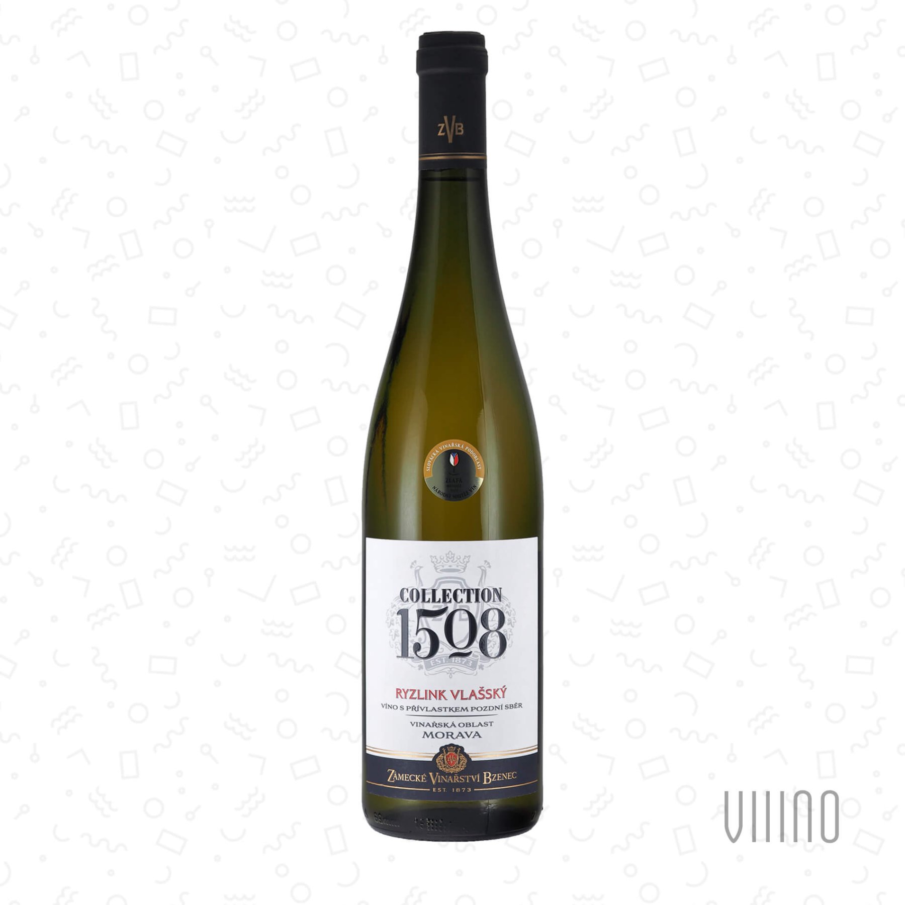 Ryzlink vlašský 2023 "Collection 1508" pozdní sběr ZÁMECKÉ VINAŘSTVÍ BZENEC "Díly za vinohrady" suché š. 3062