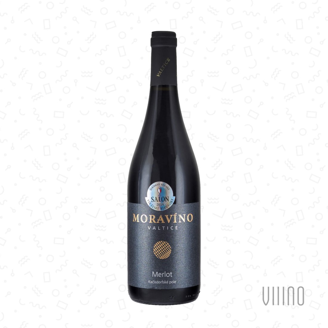Merlot KAČISDORFSKÉ POLE 2021 "Burgunder" výběr z hroznů MORAVÍNO suché š. 954