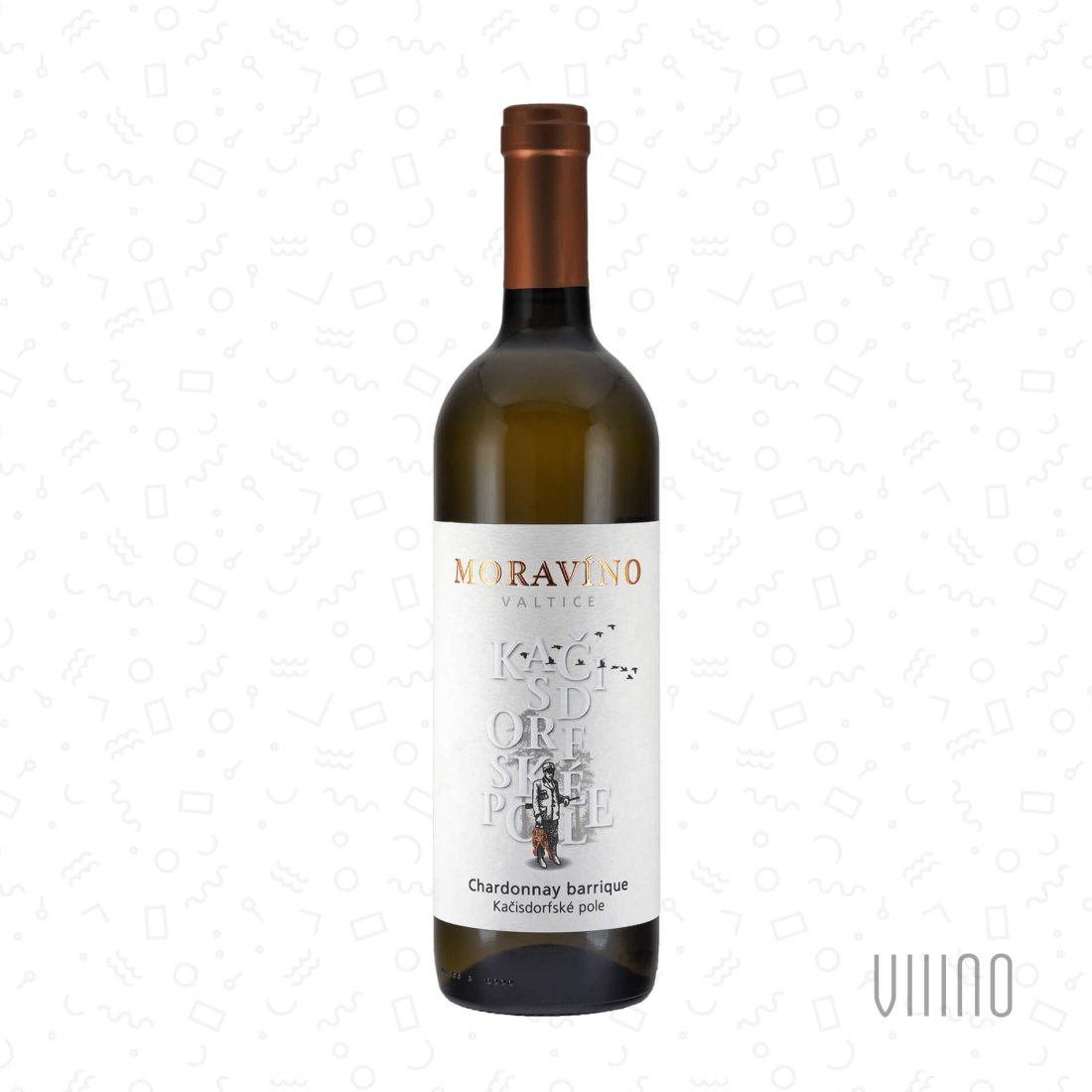 Chardonnay barrique 2022 pozdní sběr MORAVÍNO "Kačisdorfské pole" suché š. 985