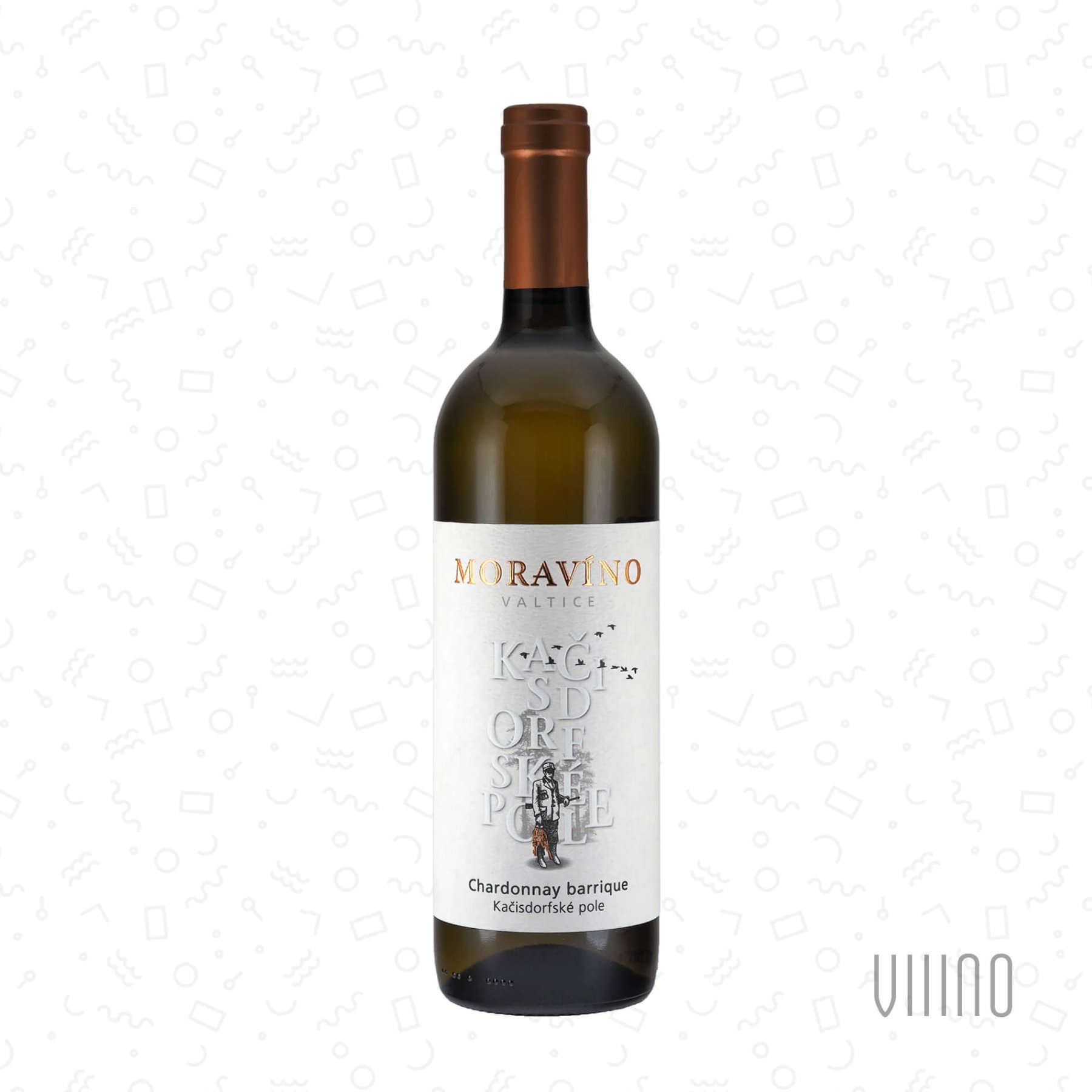 Chardonnay barrique 2022 pozdní sběr MORAVÍNO "Kačisdorfské pole" suché š. 985