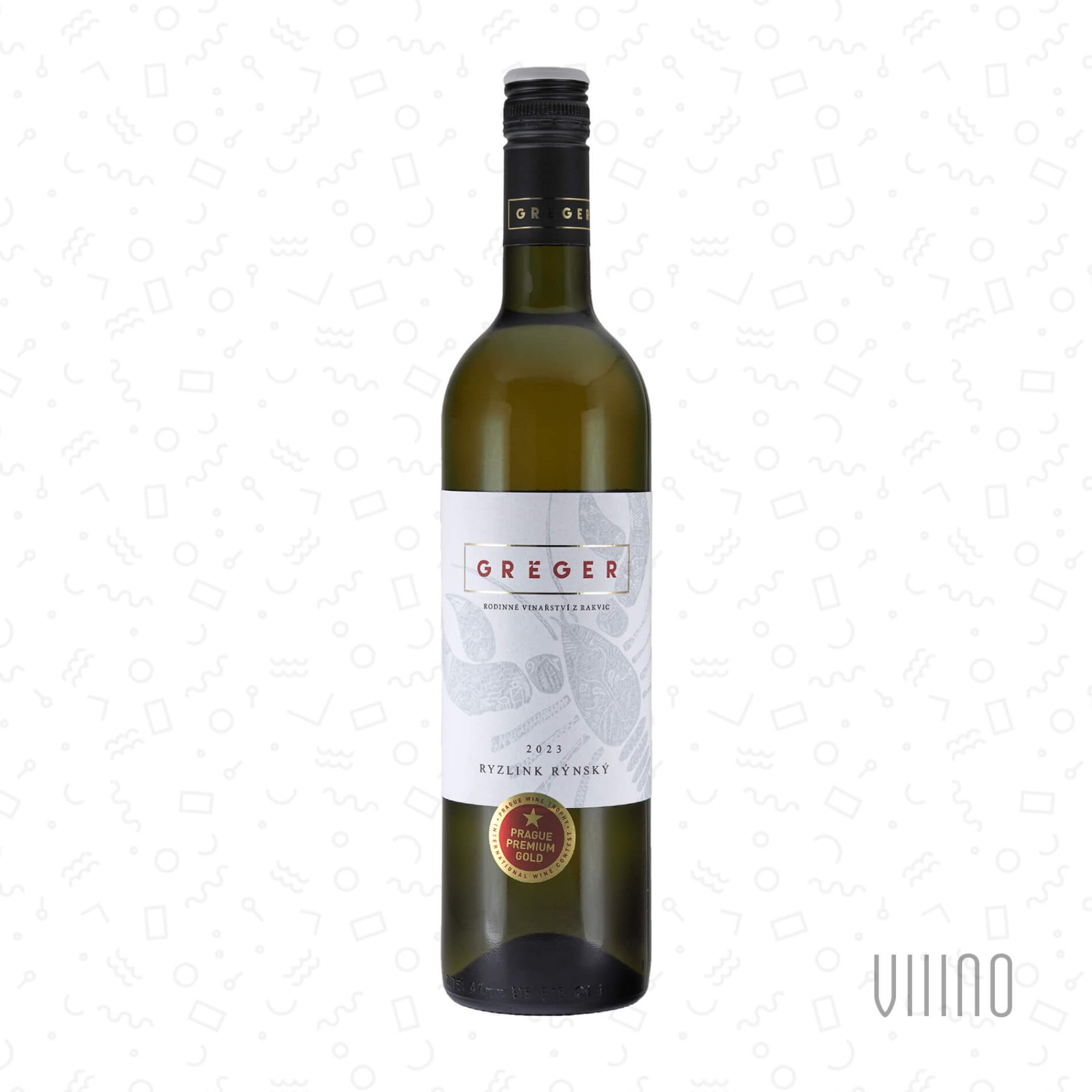 Ryzlink rýnský 2023 pozdní sběr GRÉGER "Trkmansko" suché š. 2E/23