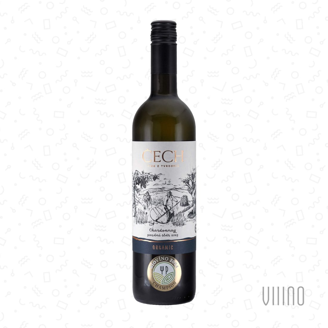Chardonnay 2023 pozdní sběr ČECH "Hájek" suché š. 5223B