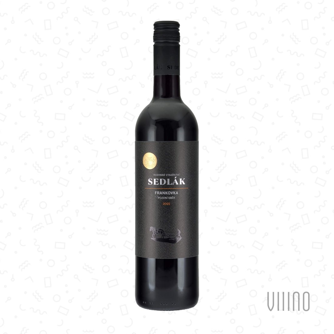 Frankovka 2022 pozdní sběr SEDLÁK "Zadní hora" suché š. 121/22