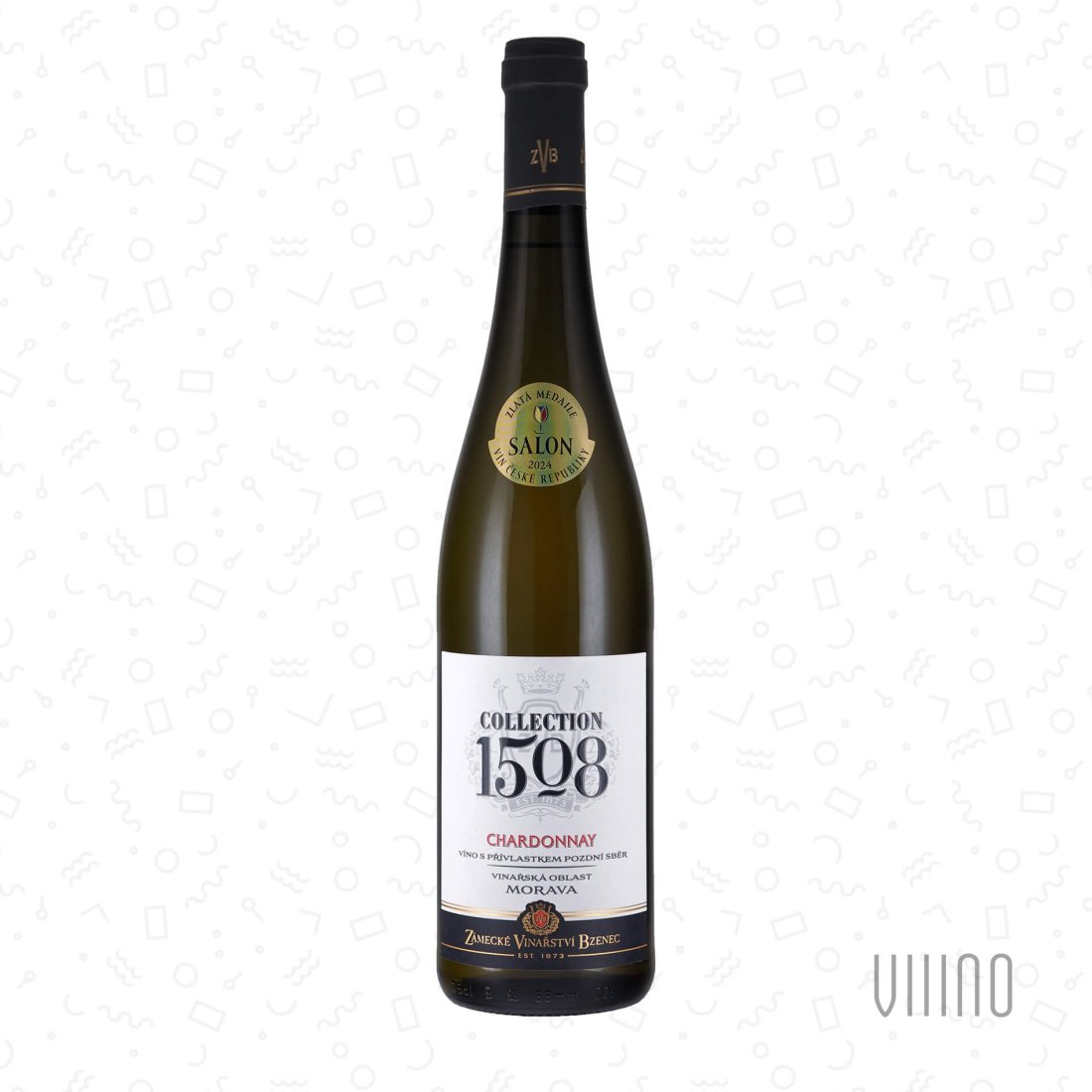 Chardonnay 2022 "Collection 1508" pozdní sběr ZÁMECKÉ VINAŘSTVÍ BZENEC "Nová hora" suché š. 2942